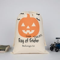 Halloween Styling bundeve platnene točke torbe ili tretiraju torbe za crtanje vrećice za pohranu slatkiša