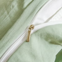 Pomaknite se preko zelenog posteljine za posteljinu od zelenog kanta za posteljinu od punog boja Zelena