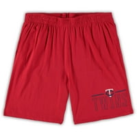 Muški pojmovi Sport Mornarska crvena Minnesota Twins Big & visoka majica i kratke hlače