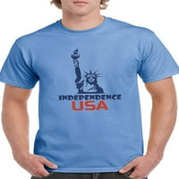 Statue nezavisnosti Liberty majica Muškarci -Image by Shutterstock, muški veliki