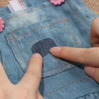 Nove pantalone Šivenje aplikacija Jeans DIY tkanina zakrpa za patch naklonjeni naklonjeno ivorno svijetlo