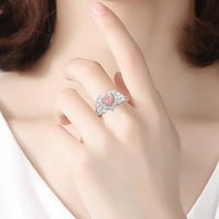 Vintage prsten za prsten za žene otvaranje srca kreativno jednostavno ličnosti muški poklon prsten