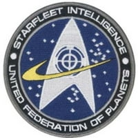 Superherows Star Trek Starfleet Intelligence 4 Logo Jedinstveno vezeno željezo šivati ​​alat za patch