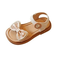 KPOPLK Girls Sandale Ljeto Otvoreni nožni stanovi cipele oblače sandale za mališani mali dijete veliko
