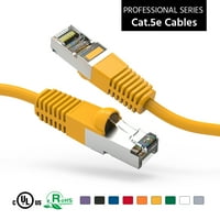 4ft CAT5E zaštićena Ethernet mrežom pokrenuta kabl žuto, pakovanje