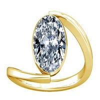 Divya Shakti 5.25-5. Carat American Diamond Circon Gemstone Panchdhatu prsten za žene