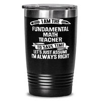 Smiješan osnovni poklon za matematički učitelj - Temeljna matematička školska instruktor TUMBLER MUG