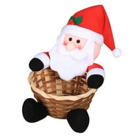 Yubnlvae Desktop dodaci Merry Božićni bombonski košaricu Dekoracija za skladištenje Santa Sningman Košarica
