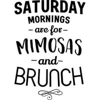 Cafepress - subota ujutro su za mimoze i ručke - OZ keramička velika krigla