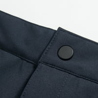 Blueeek muške blokiranje na otvorenom tamne hlače za punjenje plišane tople vjetroottne elastične meke