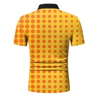 Cleariance YoHome Muška majica Fashicted Polo kratkih rukava Ležerne prilike majice TOPS Yellow XXL