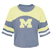 Djevojke Mladi mornarice Michigan Wolverines Nedjelja petak rukav Stripe dres majica