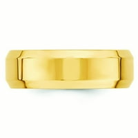 Čvrsta 14k žuto zlato udobnost FIT-a za vjenčani prsten za vjenčanje