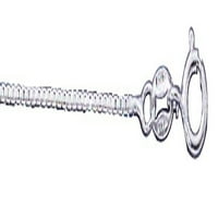 Sterling Silver 24 BO Chain djelomično 3D božićne vijenac privjesak ogrlica