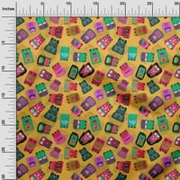 Onuone pamuk Cambric Gamboge žuta tkanina Halloween šivaći materijal za šivanje tkanina sa dvorištem