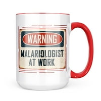 Neonblond Upozorenje Malariolog na radu Vintage Fun Job Pokloni za poklon za ljubitelje čaja za kavu