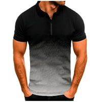 CLlios polo majice za muškarce s kratkim rukavima redovni fit vrhovi gradijent ljetni modni modni golf