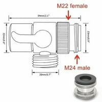 Toalet kupaonica mesingani ventil za sudoper Diverter slavina za crevo za crijevo M24