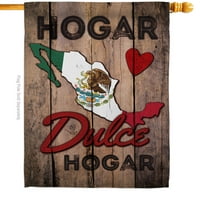 Država Mexico Hogar Dulce House Zastava državljanstvo Dvostrano dvorište Baner