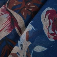 Jedna odjeća za žene Cape Paris Ispis Veliki bogs šal cvjetni kravat modni šal Ženski šal u šal mornarstvu