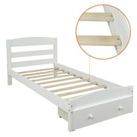 Artlia platforma Twin krevet sa zaklonom sa skladišom i drvenim škriljevcem Podrška, nije potrebna,