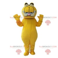 Garfield maskota, čuvena crtana narančasta mačka