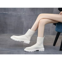 Lacyhop Womens Sock Boots Platform zimske cipele Chunky peta elastična prtljažnica Rad prozračne protiv