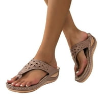 Ženske sandale Flip flops s lukom podržavaju udobnu šetnju ljetna klina masažna funkcija platforme cipele