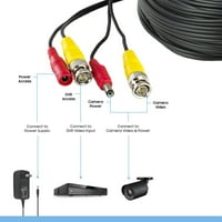 AMCREST 4K sigurnosna kamera kabel 150ft BNC kabel, žica za kameru CCTV, unaprijed izrađen sve-u-jedan