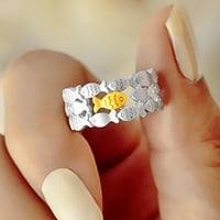 Prsten u Waroouhouse Podesivi šarmantan otvoreni manžetni stilski mali riblji prsten za žene