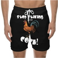 Odeerbi Beach Bermuda Hlače za muškarce Povratne kratke hlače Smiješne print Sportske kratke hlače Slobodno