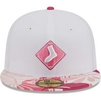Muška nova era bijela ružičasta Chicago bijela pa je flamingo 59fifty ugrađen šešir