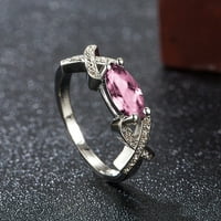Prstenovi za žene Dame Modni prstenovi Inlaid Circon Personalizirani modni kombinacije Konjski očni