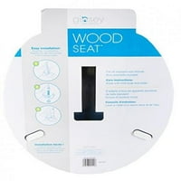 Ginsey Home Solutions Wood WC sjedalo - za standardne toalete - uključuje sve potrebne komponente za