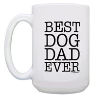 Thiswear smiješni pseni pokloni Najbolji pas tata ikad pseći mug smijeh 15oz krigle za kavu