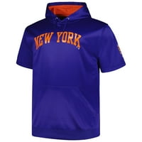 Muškarac Profil Royal New York Mets Big & Vill Contrast s kratkim rukavom pulover Hoodie