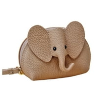 Yolai kravlje kožne životinjske crtane Cartoon slatka torbica Elephant torbica novčanik torbica Mini