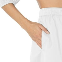 Suknje za žene Trendy plus veličine elastični visoki struk Boho Maxi Ruffle Line Swing dugačka suknja
