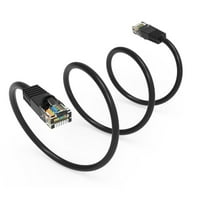 6FT CAT5E UTP Ethernet mreže za podizanje kabela Gigabit LAN mrežni kabel RJ brzi patch kabel, crni