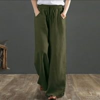 Ersazi plus veličina piling hlače Ženska modna vučna vučna stručna vučna kafe casual pantalone u klirensu