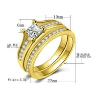 Moderan zaručni prsten sa cirkonom sa vrhunskim evropskim i američkim dizajnom