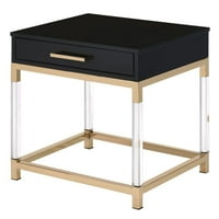 Moderan crno-zlatni stol za kavu + krajnji stolovi od ACME Adiel 82345-