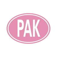 Pakistan Ovalna naljepnica naljepnica Die Cut - samoljepljivi vinil - Vremenska zaštitna - izrađena