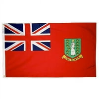 Annin flagaleks Ft. Ft. Nyl-Glo Britanska Djevičanska ostrva zastava sa crvenom pozadinom