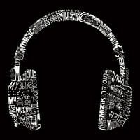 Pop Art Ženska riječ Art Majica - Slušalice - jezici