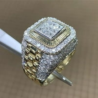 Poslovni muškarci Modni nakit Dječak Poklon prsten Vjenčanje Prsten Nakit veličine 6-13
