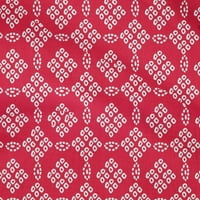Onuone pamuk fle crvene tkanine Etnički bandhanski zanatski projekti Dekor tkanina štampan dvorište
