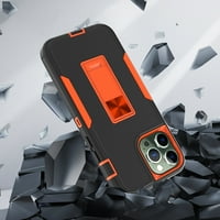 Kickstand Robušna futrola iPhone Pro, izrađena od tvrde plastike + fleksibilne TPU, sa udarnim sredstvom