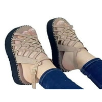 Gomelly sandale žene ljetne modne široke širine platforme sandale crne veličine 9