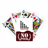 Reprezentacija u točki-točki Morse Code Peek Poker igračka karta Privatna igra